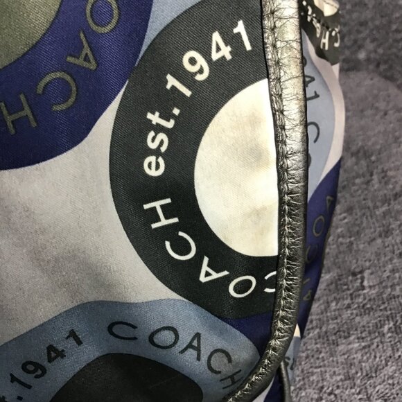 Coach Snaphead Blue Multicolor Diaper Messenger Overnight Carry On Bag - Picture 6 of 7